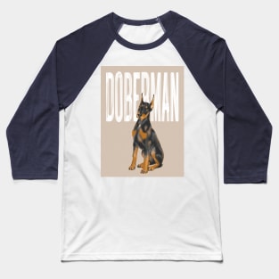 Doberman Dog Baseball T-Shirt